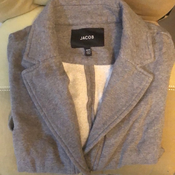 Grey sweater coat - Picture 4 of 5